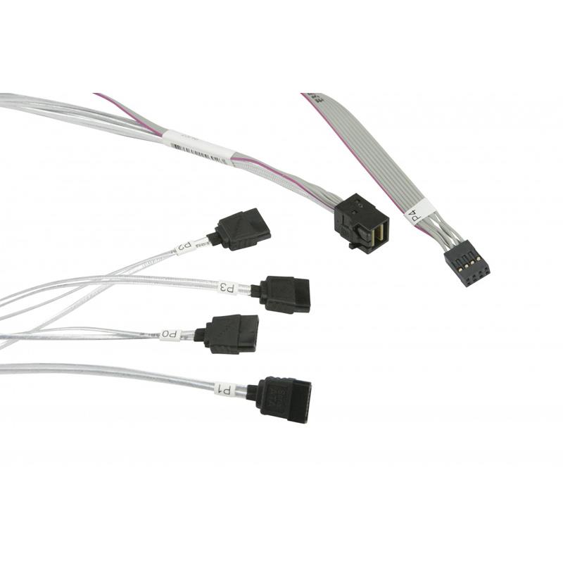 Supermicro CBL-SAST-0616 50/50CM Internal mini-SAS HD to 4 SATA