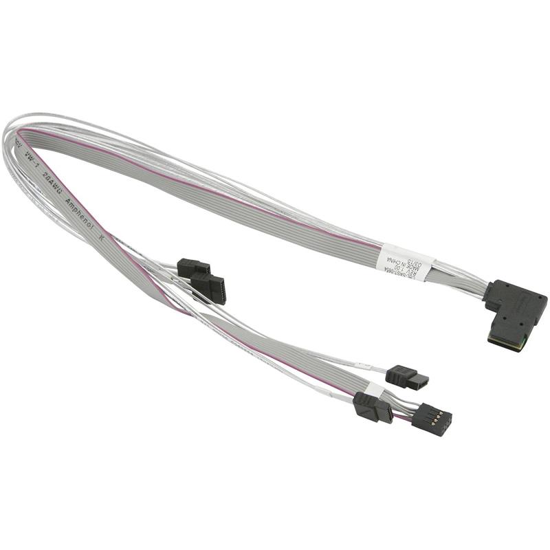 Supermicro CBL-SAST-0654 RA Side Exit (Right) iPass to 4 SATA
