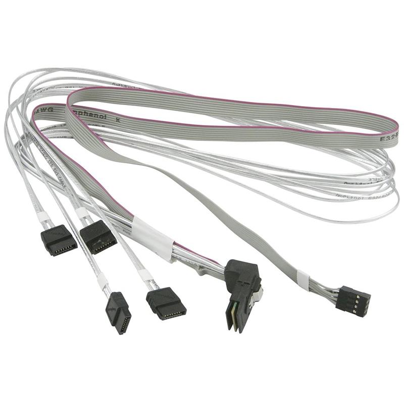 Supermicro CBL-SAST-0659 RA (Right Angle) iPass to 4 SATA