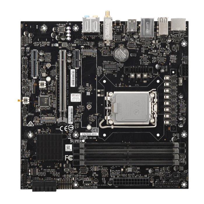 Supermicro C9B860-MW C9 UP Desktop/Gaming Motherboard Micro-ATX Single Socket V1 LGA-1851 Intel Core Ultra 9/7/5 And Core Ultra 7/5 Plus Processors