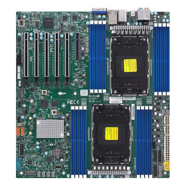Supermicro X13DAI-T-B Workstation Motherboard EATX Dual Socket LGA-4677 (Socket E) Intel Xeon Scalable 4th and 5th Generation Processors - Bulk