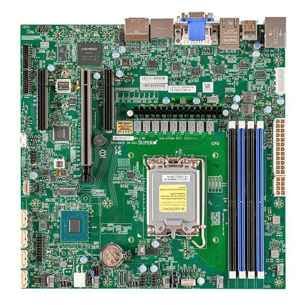 Supermicro X13SAZ-F-B Motherboard Micro-ATX Intel Core i9/i7/i5/i3 13th/12th Generation and Pentium/Celeron Processors - Bulk
