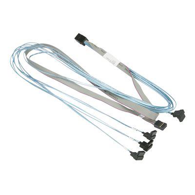 Supermicro CBL-SAST-0823 2.46FT Mini-SAS HD/SATA Data Transfer Cable 4 x SATA RF SB 30AWG