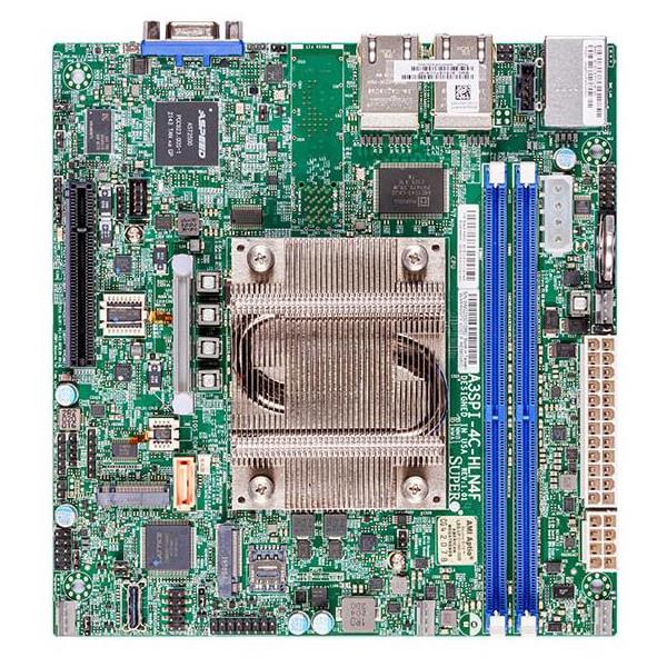 Supermicro A3SPI-8C-HLN4F-B Motherboard Mini-ITX Embedded Intel Atom C5325 Processor (Bulk)