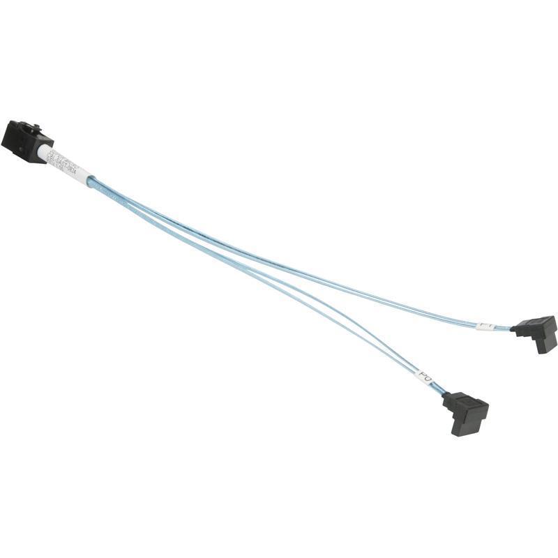 Supermicro CBL-SAST-0824 Internal Cable Connector: MiniSAS HD SFF-8643 to 2 SATA 23/23cm