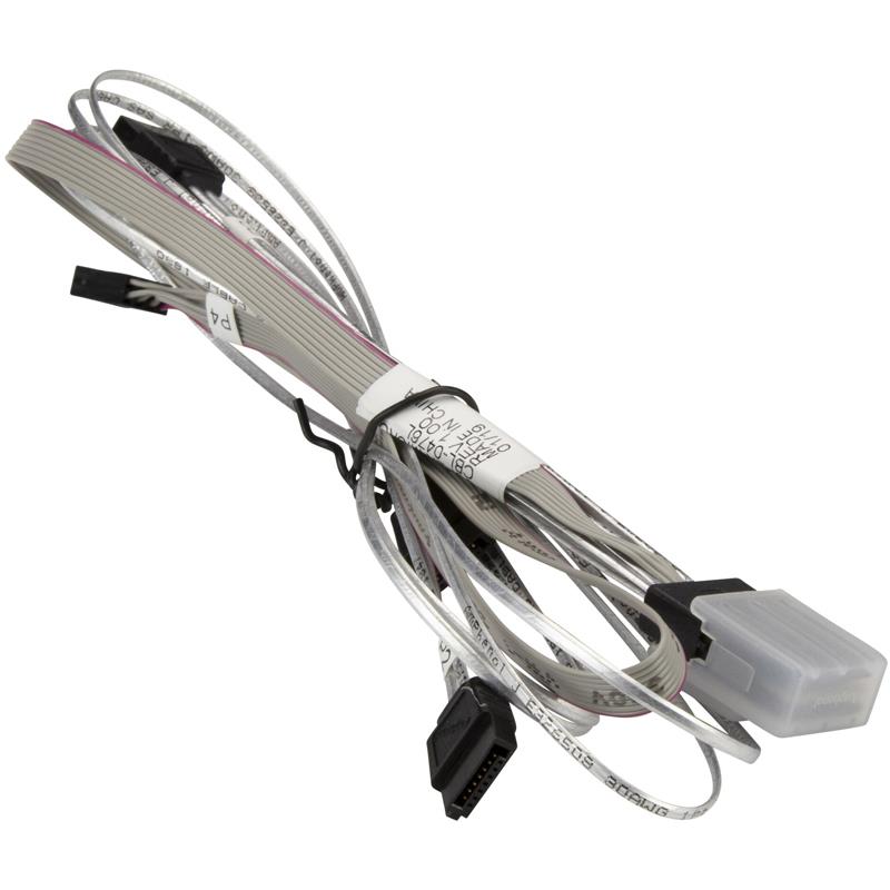 Supermicro CBL‑0473L Storage Cable With MiniSAS To 4 SATA 30/35/45/55CM With Sideband 55CM