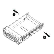 Supermicro MCP-220-00001-01 3.5in Hot-Swap SAS/SATA HDD Tray - Black