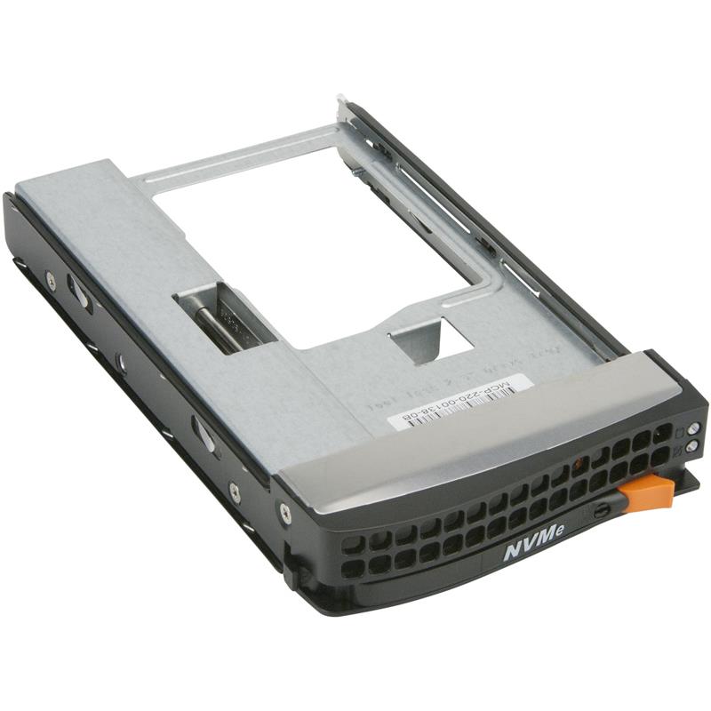 Supermicro MCP-220-00138-0B Black gen-5.5 tool-less NVMe 3.5-to-2.5 drive tray, Orange tab
