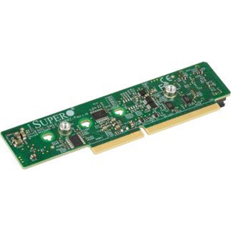 Supermicro AOC-SMG3-2H8M2 Carrier Card 2x Hybrid NVMe/SATA M.2 SSD For TwinPro X11 Platform