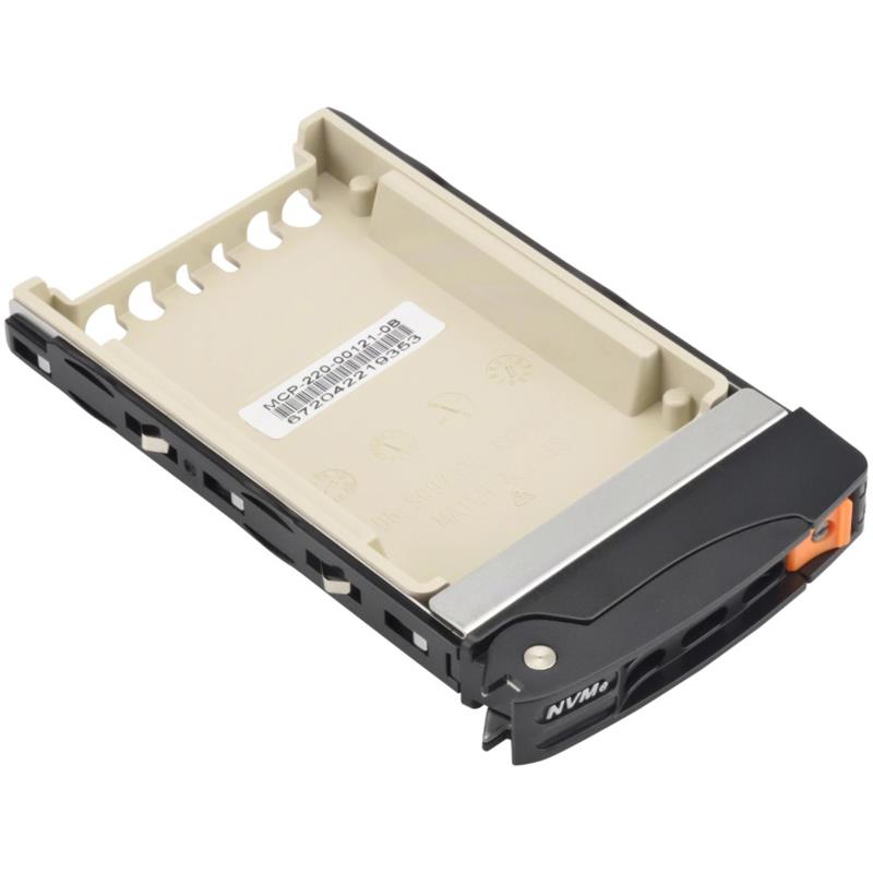 Supermicro MCP-220-00121-0B Black gen-3 2.5in NVMe Drive Tray Orange