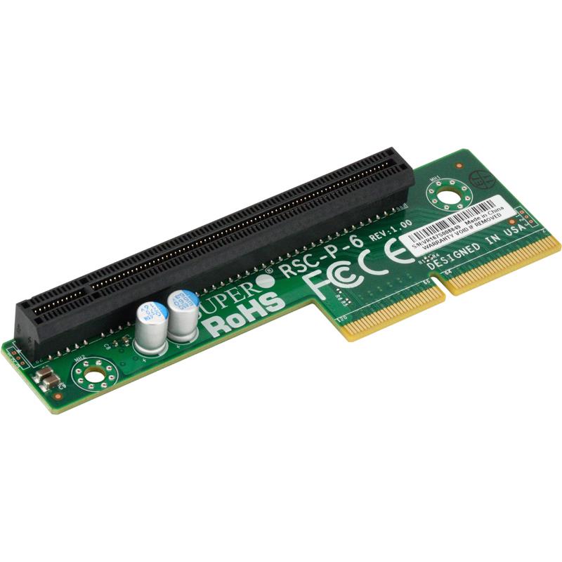 Supermicro RSC-P-6 1U Left-Side TwinPro Riser Card with 1 PCI-E x16, RoHS