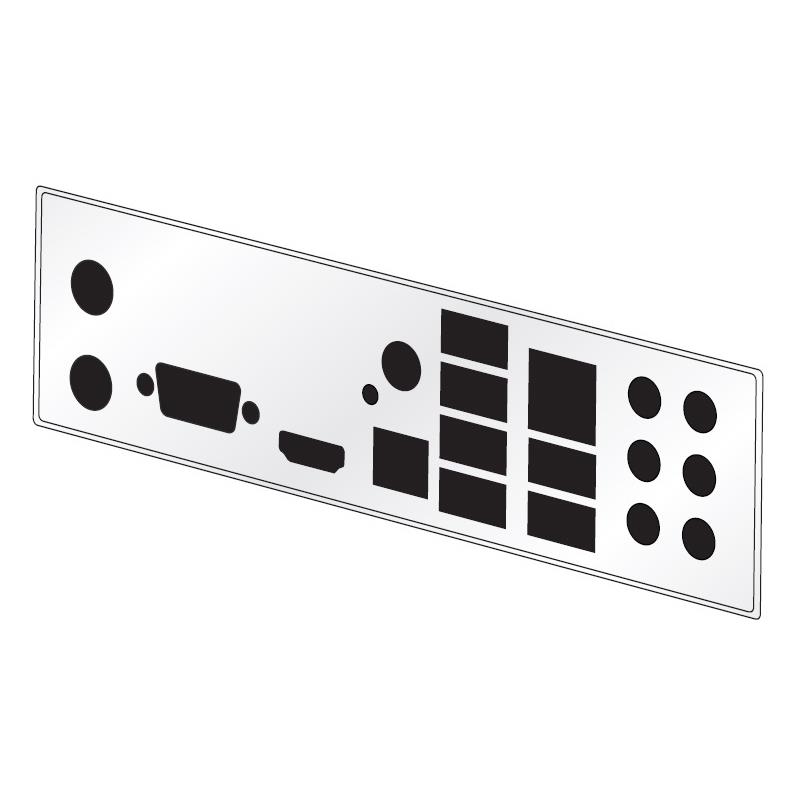 Supermicro MCP-260-00117-0N I/O Shield for C2SBM-Q Motherboard