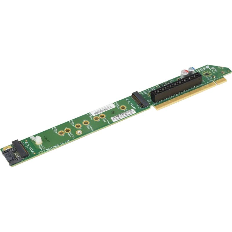 Supermicro RSC-UMR-8 1U Ultra RHS Riser Card with 1 PCIE/SATA  Hybrid M.2 & 1, PCIE