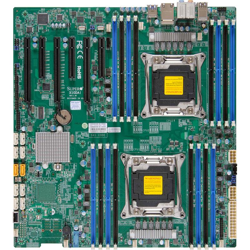 Supermicro X10DAI Motherboard E-ATX for 2x Xeon E5-2600 v3