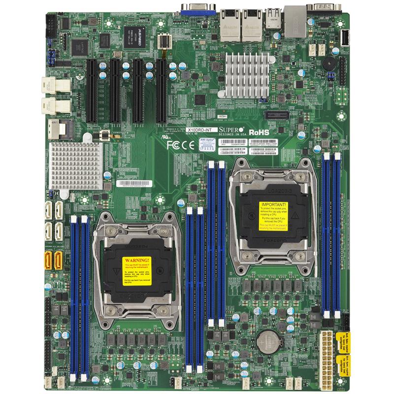 Supermicro X10DRD-I Motherboard up to Dual Intel Xeon E5-2600 v3, up to 512GB DDR4, SATA3, 2 Gigabit LAN, VGA