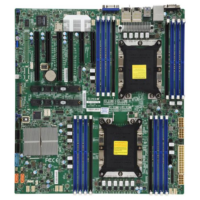 Supermicro X11DPH-TQ Motherboard E-ATX Dual Socket LGA-3647 (Socket P) Intel Xeon Scalable Processors Including 2nd Generation Models