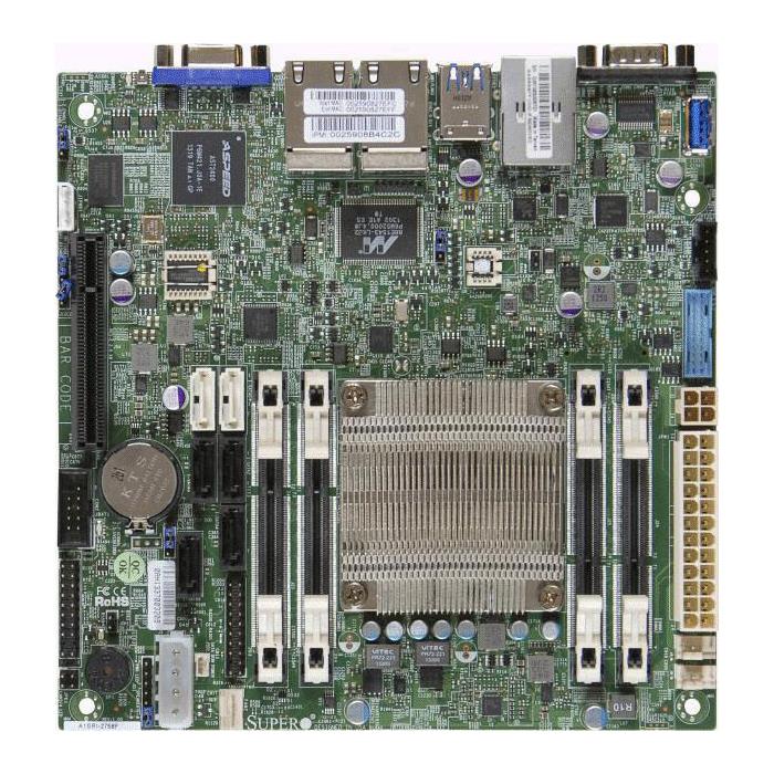 Supermicro A1SRi-2758F Motherboard Mini-ITX w/ Intel Atom C2758, System-on-Chip