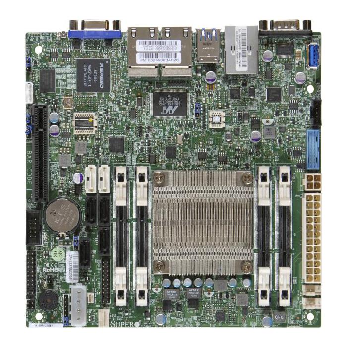 Supermicro A1SRi-2558F Motherboard Mini-ITX w/ Intel Atom C2558, System-on-Chip
