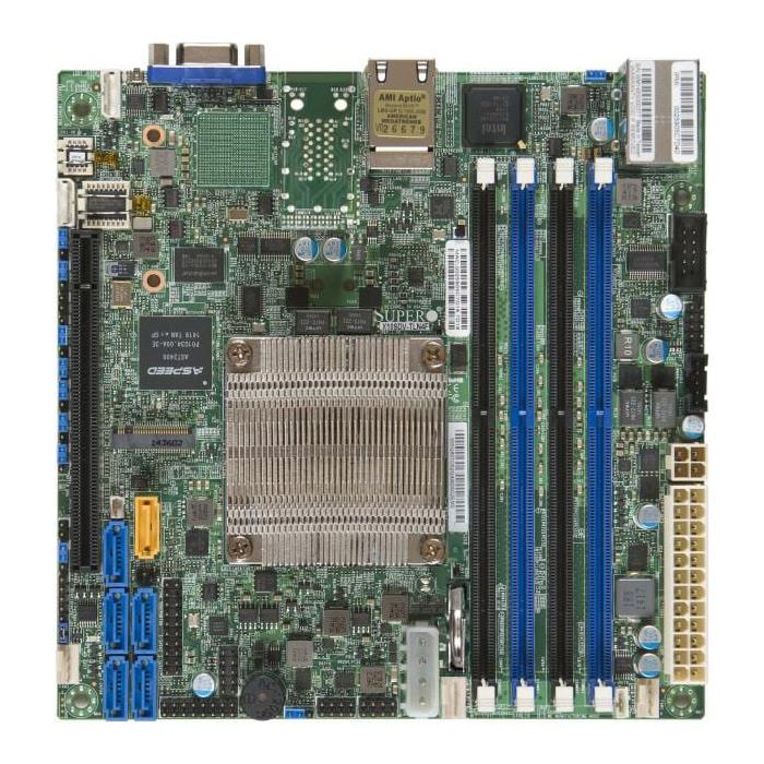 Supermicro X10SDV-F Motherboard Mini-ITX SoC Xeon D-1541 8-Core, FCBGA 1667