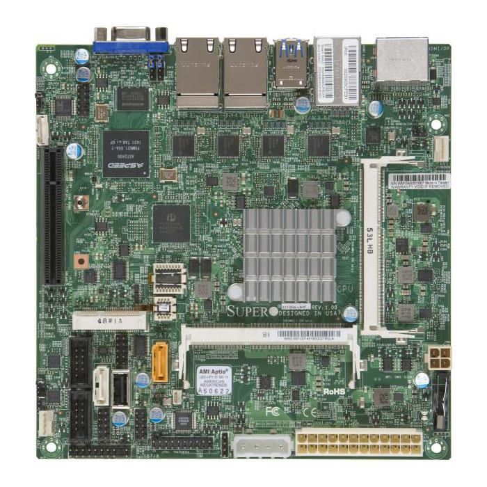 Supermicro X11SBA-LN4F Motherboard Mini-ITX Intel Pentium N3710 SoC (System on Chip) Socket FCBGA 1170    