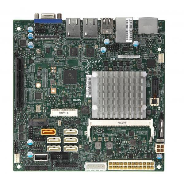 Supermicro A2SAV Motherboard Mini-ITX w/ Intel Atom Processor E3940 FCBGA 1296 System-on-Chip    