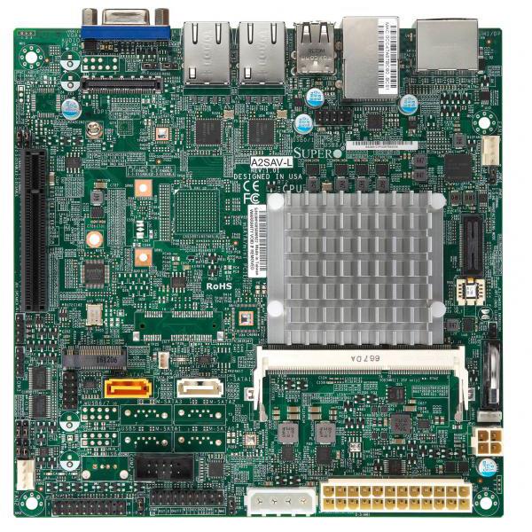 Supermicro A2SAV-L Motherboard Mini-ITX w/ Intel Atom Processor E3940 FCBGA 1296 System-on-Chip    
