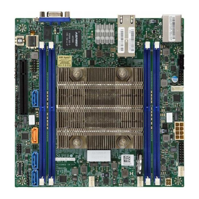 Supermicro X11SDV-8C-TLN2F Motherboard Mini-ITX Intel Xeon D-2141i, 8-Core SoC (System on Chip)