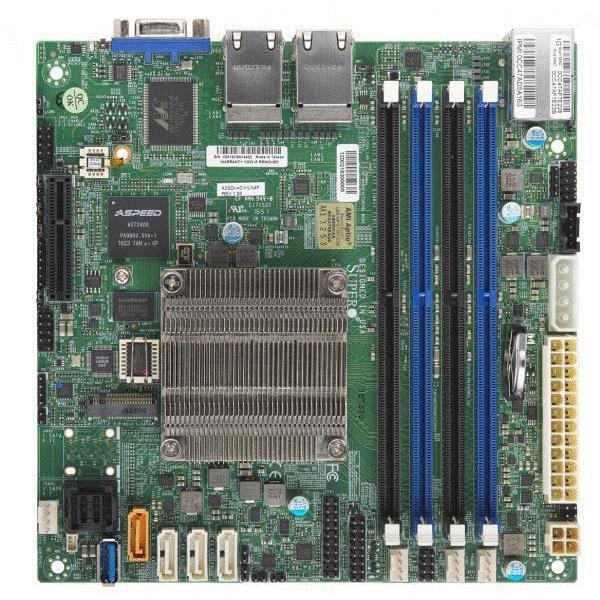 Supermicro A2SDi-4C-HLN4F-O Motherboard Mini-ITX Embedded Intel Atom Processor C3558 4-Core Denverton