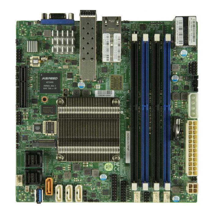 Supermicro A2SDI-H-TP4F-O Motherboard Intel Atom Processor C3958, 1 x VGA port SOC Controller, Quad LAN with Intel C3000 SoC, 2 10GBaseT