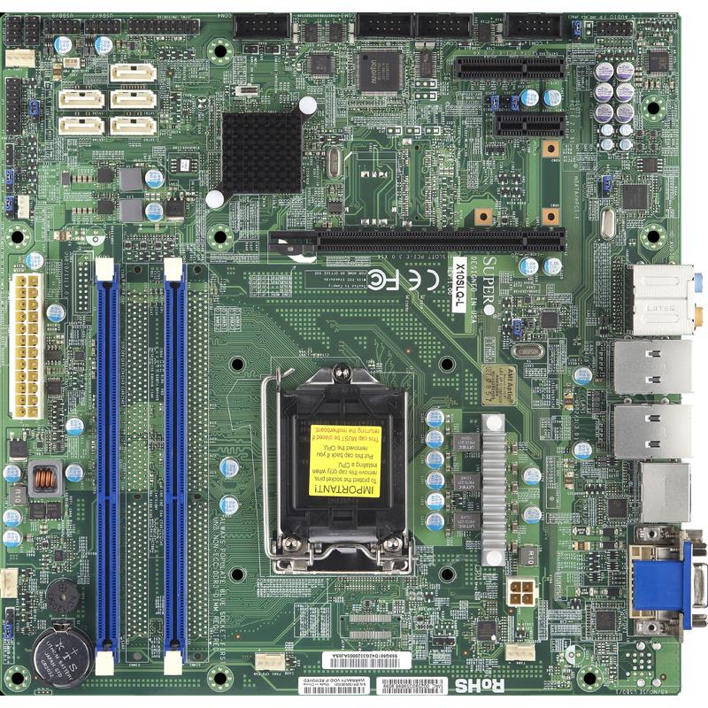 Supermicro X10SLQ-L Motherboard mATX S-1150 f/ i3/i5/i7