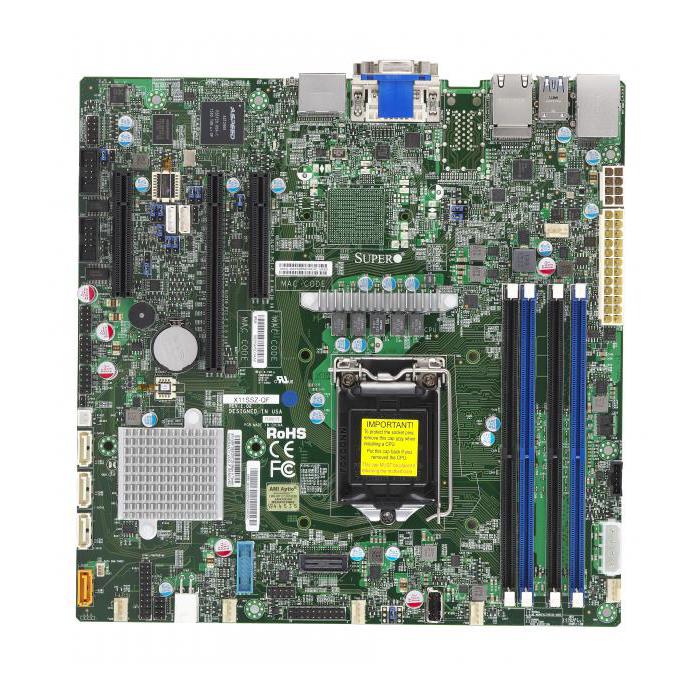 Supermicro X11SSZ-F Motherboard mATX f/ up to Xeon E3-1200v5