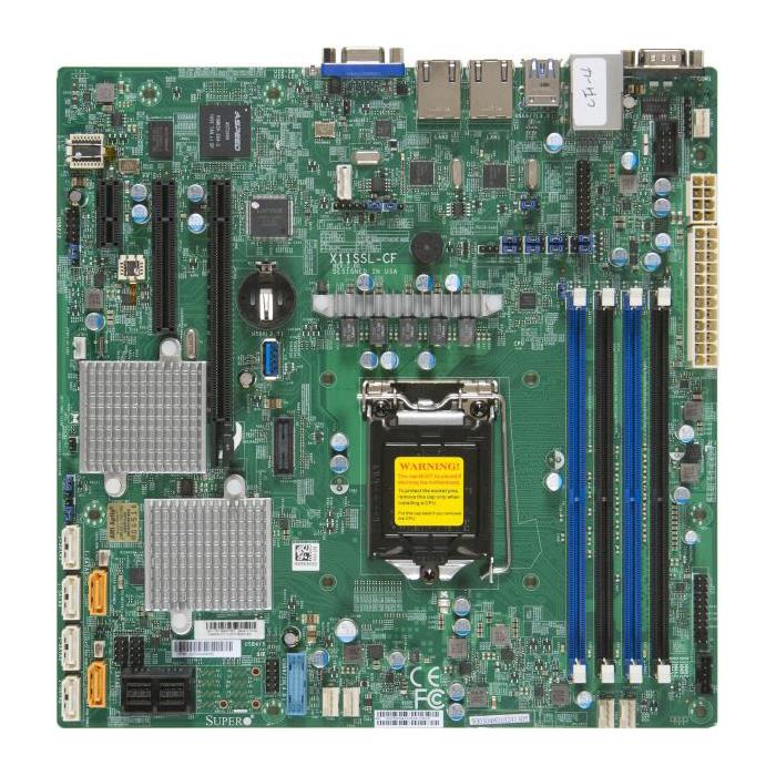 Supermicro X11SSL-CF Motherboard mATX f/ up to Xeon E3-1200v5