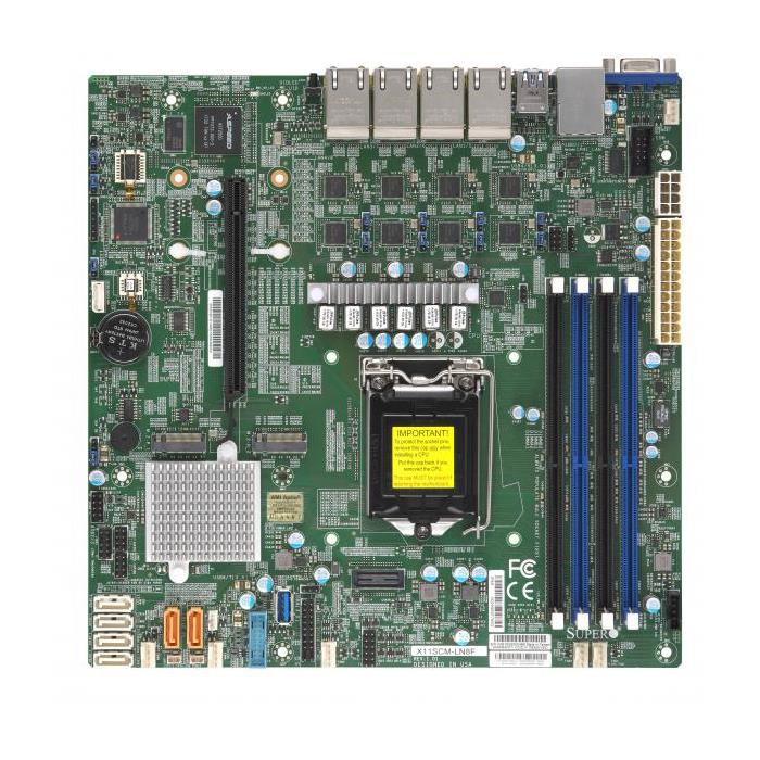Supermicro X11SCM-LN8F Motherboard microATX Single Socket H4 (LGA 1151)