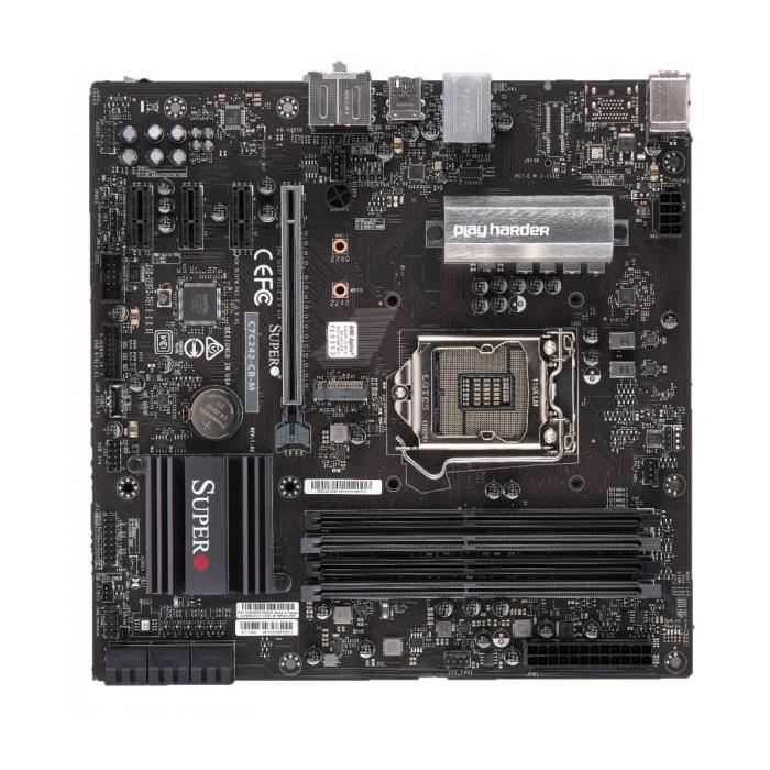 Supermicro C7C242-CB-M Motherboard MicroATX Single Socket H4 Intel Xeon E-2100 Processor and Intel Xeon E-2200 Processor