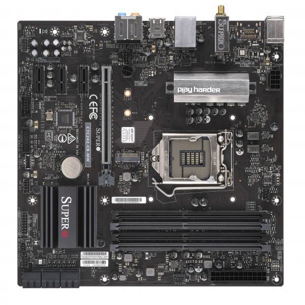 Supermicro C7C242-CB-MW Motherboard MicroATX Single Socket H4 Intel Xeon E-2100 and Intel Xeon E-2200 Processors