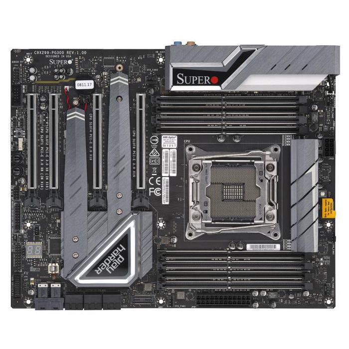 Supermicro C9X299-PG300 Motherboard ATX Single Socket LGA-2066 Intel Core i7/Core i9 X-series 7th/9th Generation Intel Core i9 Extreme X-series 10th Generation Intel Core i9 Extreme X-series Processor