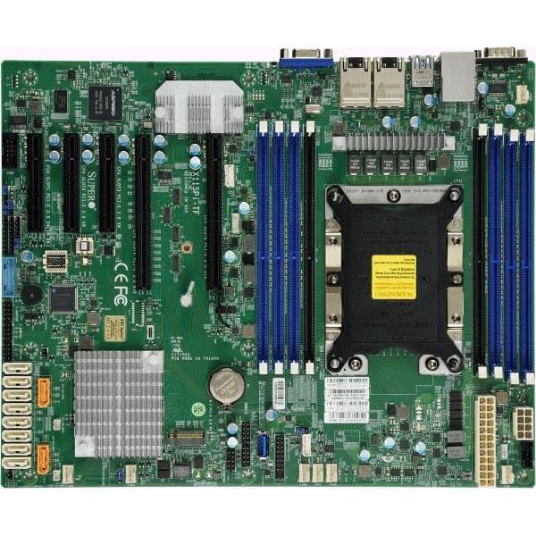 Supermicro X11SPI-TF-O Motherboard ATX Single Socket LGA-3647 (Socket P) Intel Xeon Scalable Processors Including 2nd Generation Models