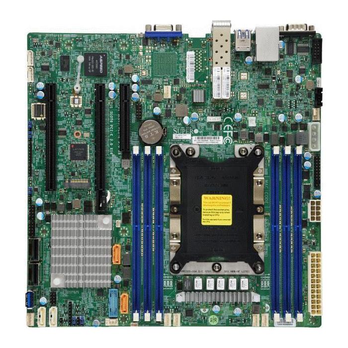 Supermicro X11SPM-TPF-O Motherboard microATX Single Socket LGA-3647 (Socket P) Intel Xeon Scalable Processors Including 2nd Generation Models
