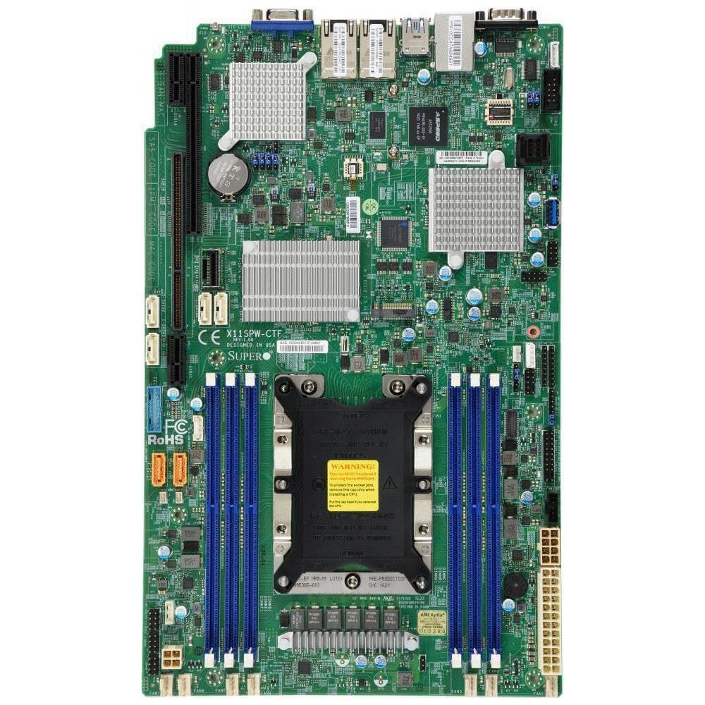 Supermicro X11SPW-CTF-O Motherboard Proprietary WIO Single Socket LGA-3647 (Socket P) Intel Xeon Scalable Processors Including 2nd Generation Models