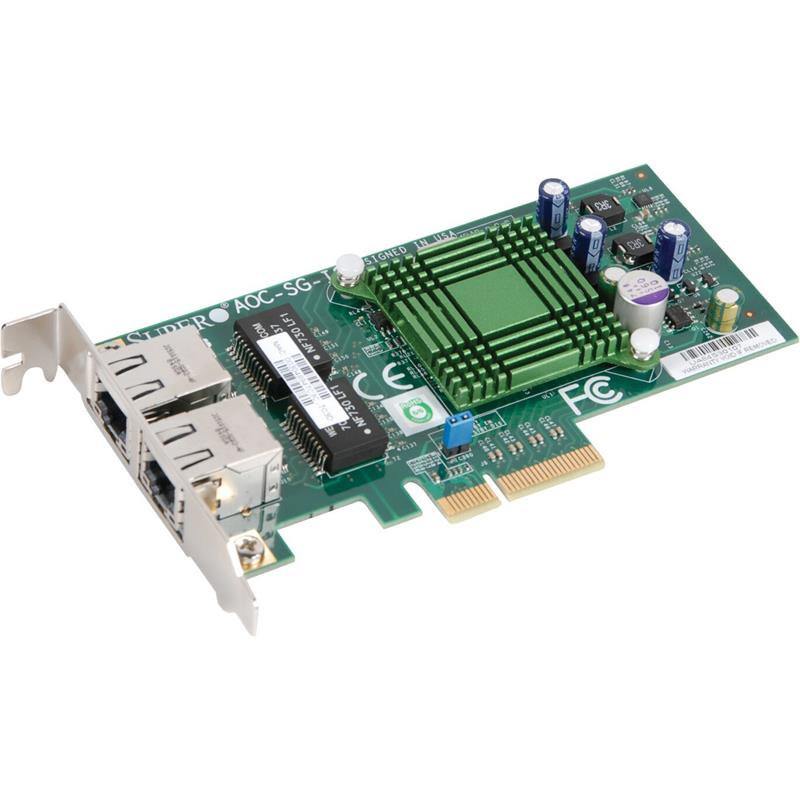 Supermicro AOC-SG-i2 2-Port Gigabit Ethernet Controller Card