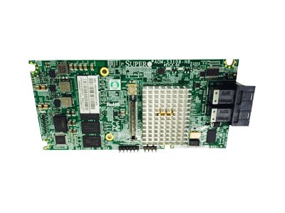Supermicro 8-Port SAS3 12Gb/s Gen3 PCIe x8 Hardware RAID 0, 1, 5, 6, 10, 50 & 60, AOM-S3108-H8
