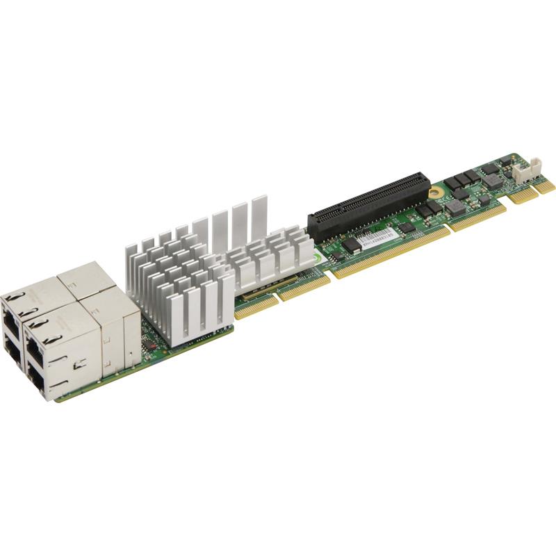 Supermicro AOC-UR-i4XT 4-Port 10GBase-T RJ45 1U Ultra Riser Card