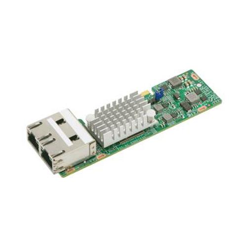 Supermicro AOC-CTGS-I2T MicroLP Dual-Port 10GbE Controller For Compact and High Density MicroCloud and Twin Series Servers Intel X550
