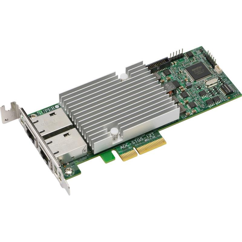 Supermicro AOC-STGS-i2T 2-Port 10 Gigabit (10GbE) PCI-E 3.0 Ethernet Card