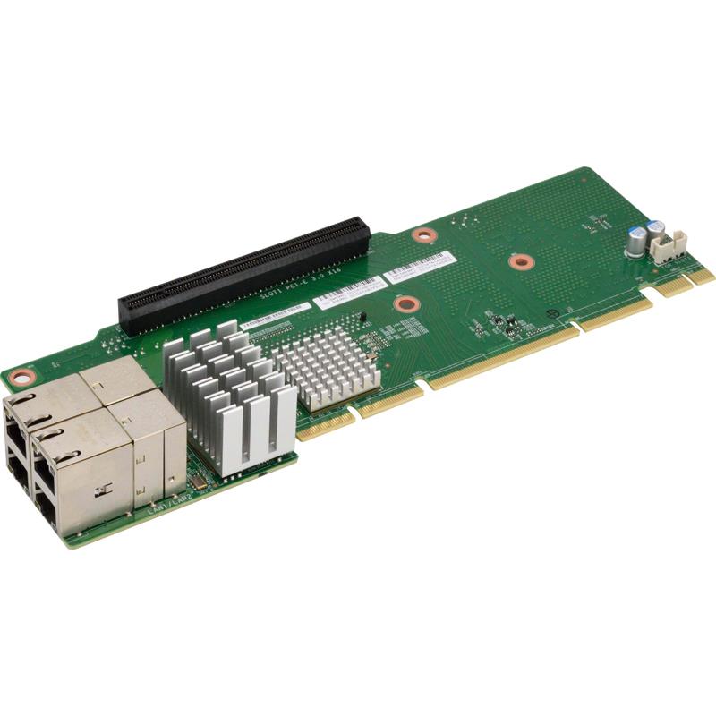 Supermicro AOC-2UR66-I4XTF-O 2U Ultra Riser 4-port 10GBase-T and 2x PCI-E x16, Intel XL710 and X557