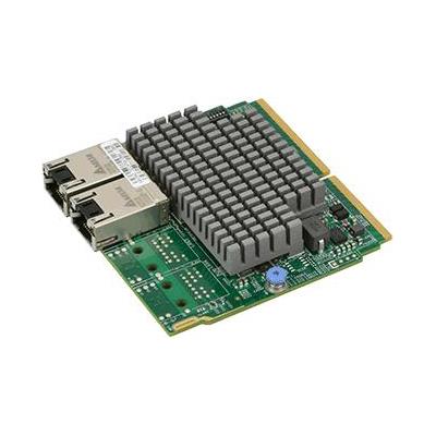 Supermicro AOC-MTG-I2TM SIOM 2-port 10GBase-T Ethernet Adapter - Intel X550 10GbE Controller  with integrated MAC and PHY - Dual RJ45