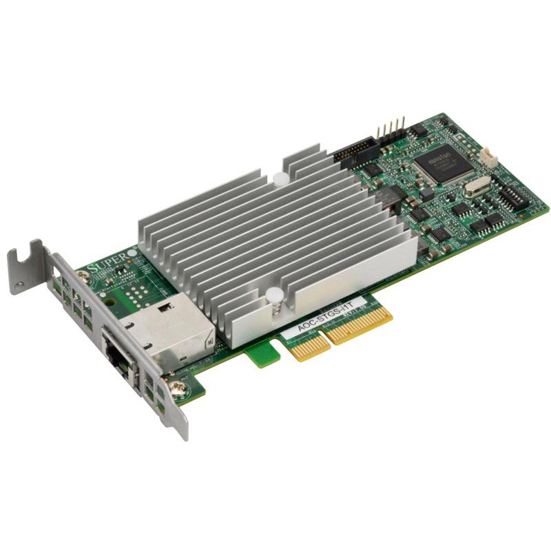 Supermicro AOC-STGS-I1T Standard Low-profile 1-port 10Gbase-T, Intel X550  