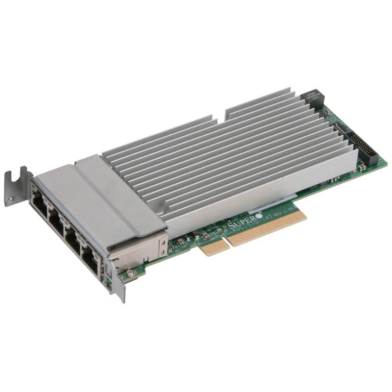 Supermicro AOC-STG-I4T Standard LP 4-port 10GbaseT, Intel XL710 and X557  