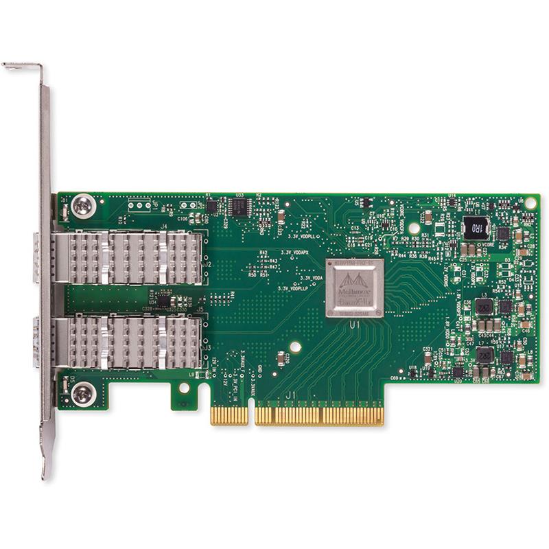Mellanox MCX4121A-ACAT ConnectX-4 25 Gigabit Ethernet Card - Gen 3 PCIe x8 - Dual-Port SFP28 Connectors Optical Fibre