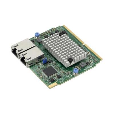 Supermicro AOC-MTG-B2TM SIOM 2-port 10GbE RJ45 10GBase-T, Broadcom BCM57416 with 1U bracket
